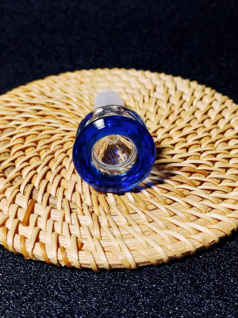 14mm Tulip-Inspired Flower Glass Bong Bowl | Blue