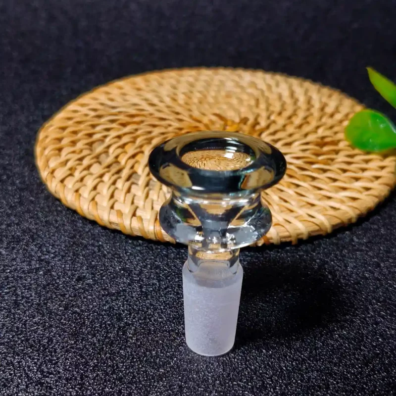 14mm Tulip-Inspired Flower Glass Bong Bowl | Gray Accents