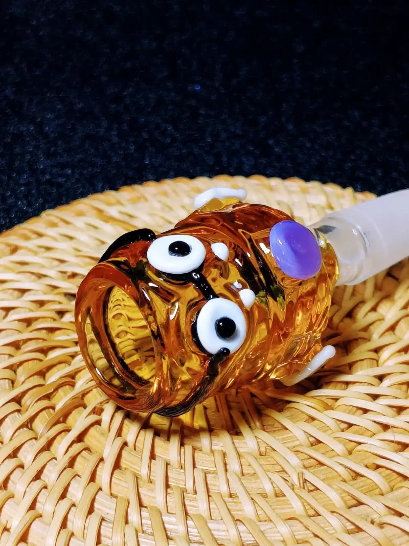 14mm Minion-Inspired Glass Bong Bowl – Deep & Big Slide