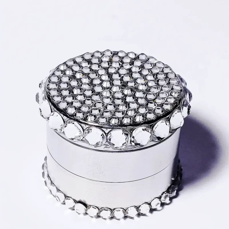 Crystal Bling Mini Herb Grinder – Sparkle Meets Smooth Grinding