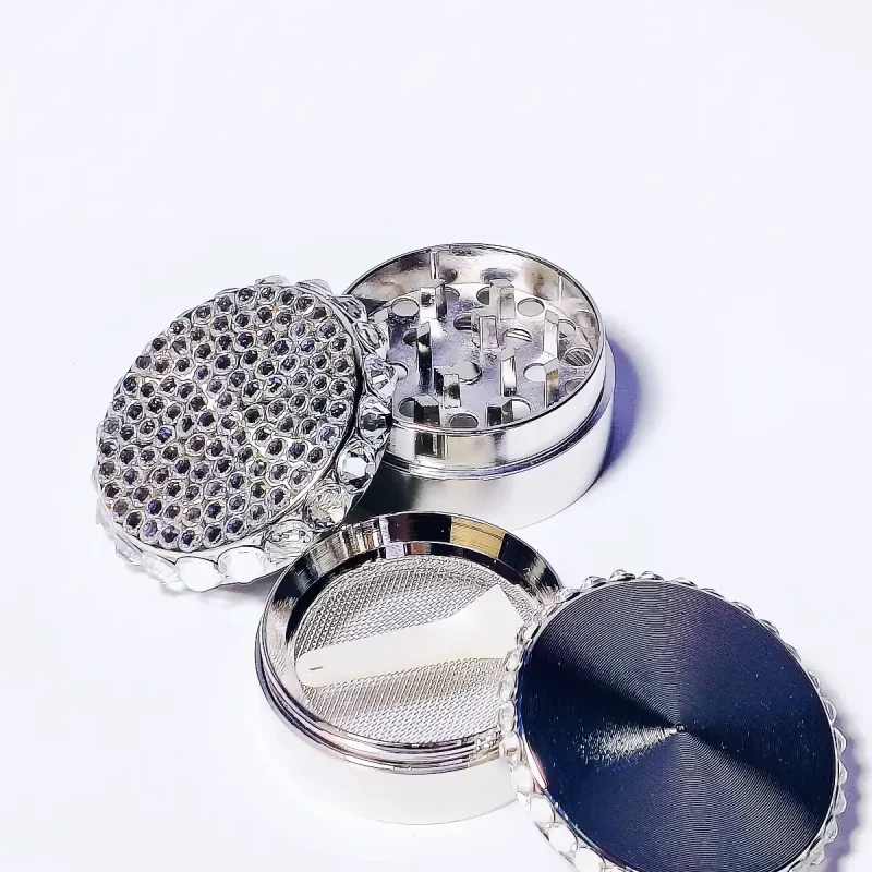 Crystal Bling Mini Herb Grinder – Sparkle Meets Smooth Grinding