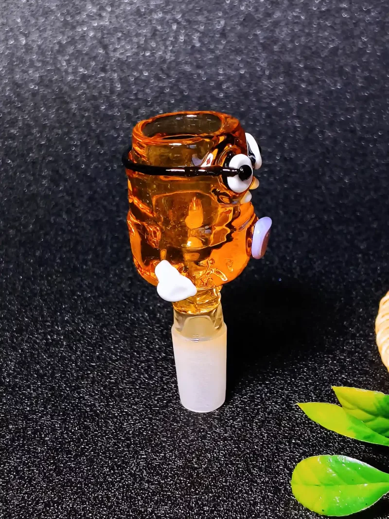 14mm Minion-Inspired Glass Bong Bowl – Deep & Big Slide